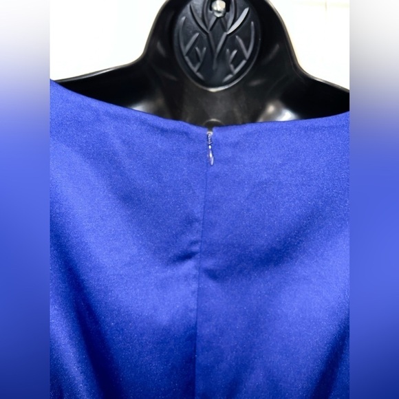 Talbots Women’s Silk Shift Midi Dress Sleeveless Lined Navy Blue Size 8P - Picture 6 of 10